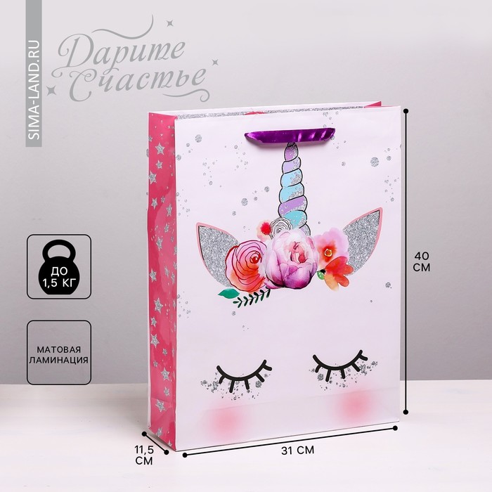 Пакет ламинированный вертикальный «Мечтай», L 40 × 31 × 9 см