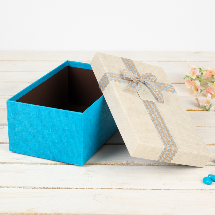 Набор коробок 3в1, голубой, 31 х 20 х 15 - 25 х 16 х 11 см