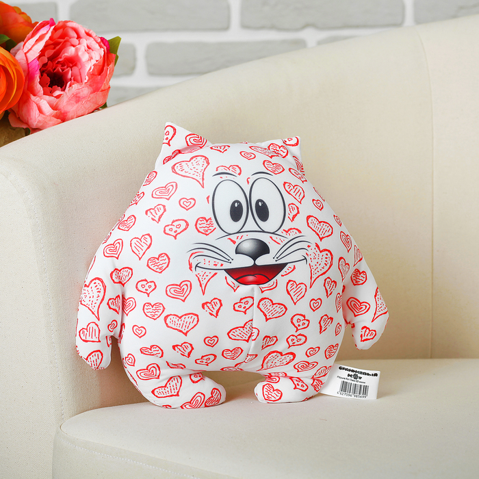 Мягкая игрушка-антистресс "Кот Лаки" 03, мини