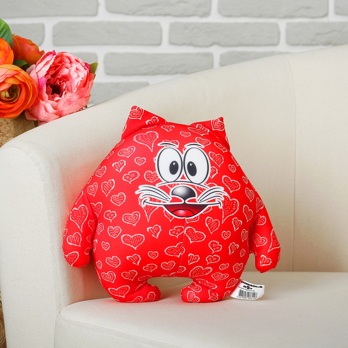 Мягкая игрушка-антистресс "Кот Лаки" 04, мини