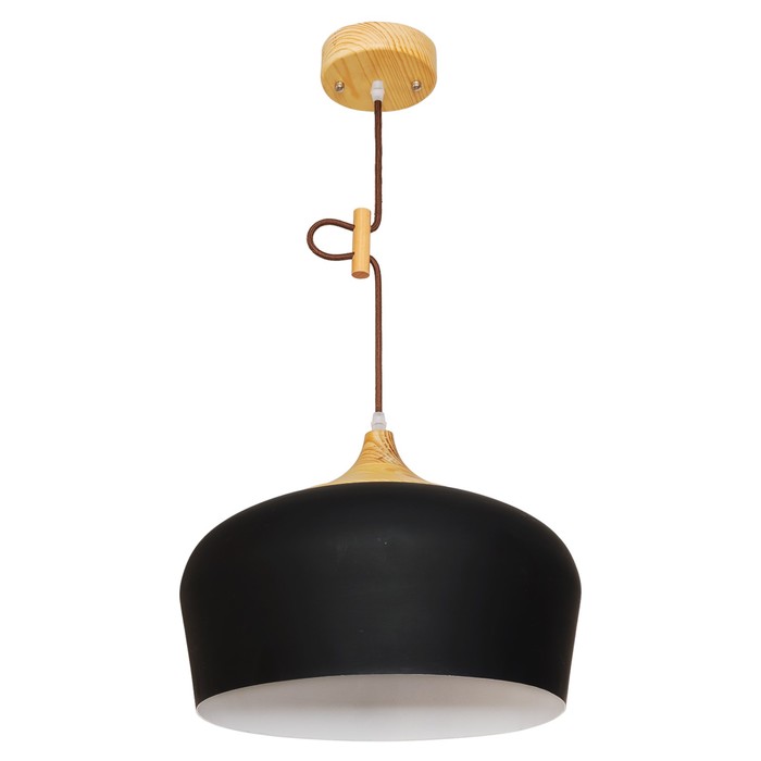 Люстра подвесная  "Азера" 1 лампа E27 40W черный 33х33х10 см