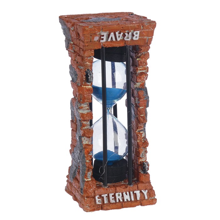 Часы песочные "Вечность", решетка, микс песок, полистоун, 5 минут, 5,5*13,5 см