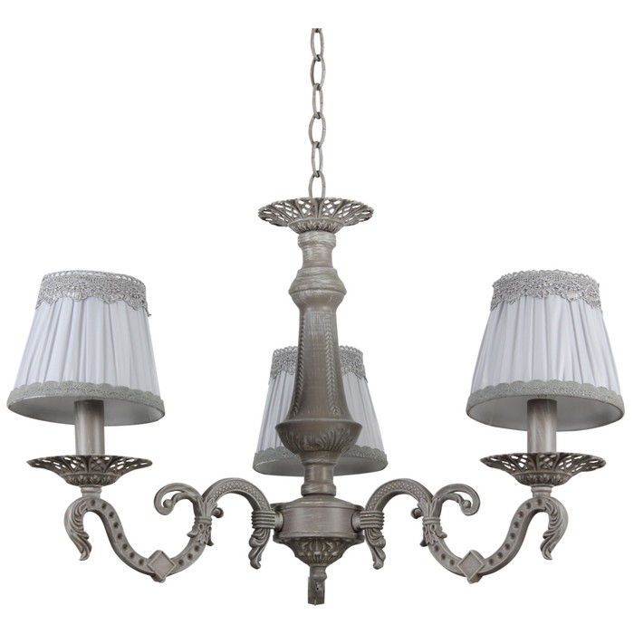 Люстра "Рузалия" 3 лампы E14 60Вт холодный кофе 56,5х56,5 см.