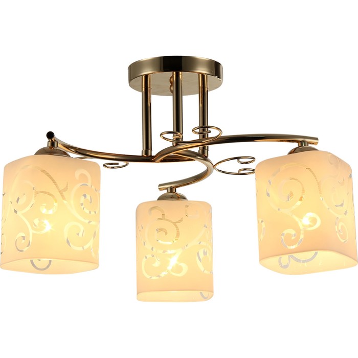 Люстра "Самира" 3 лампы E27 60Вт золото