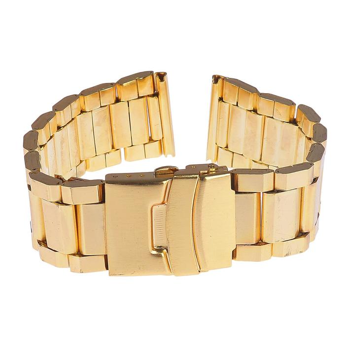 Ремешок для часов, золотистый, присоед., металл 24мм