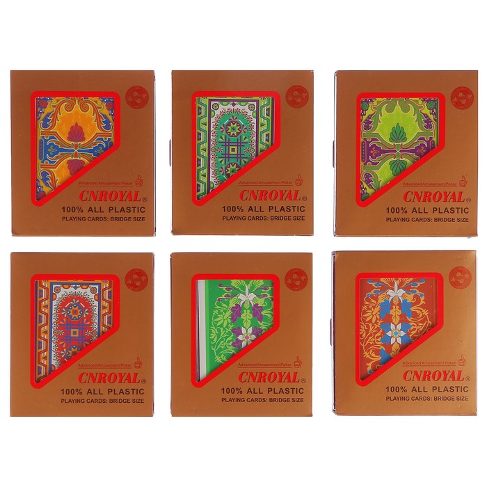 карты игральные пластик в пласт. коробке, 26мкр, микс