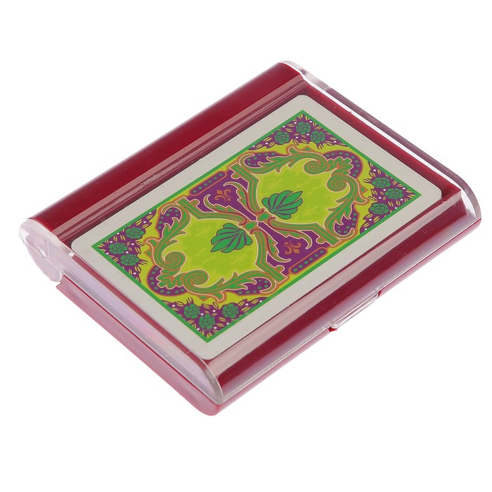 карты игральные пластик в пласт. коробке, 26мкр, микс