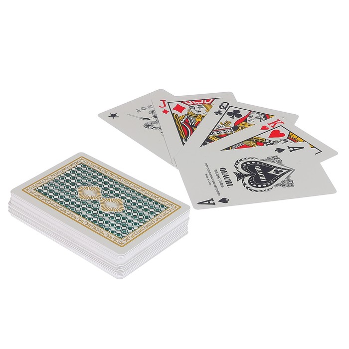 карты игральные пластик в пласт. коробке, 30мкр, микс