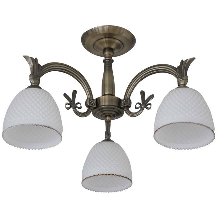 Люстра "Сусанна" 3 лампы E27 60Вт античная бронза 50х50х34см.