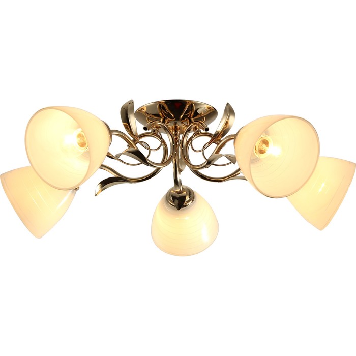 Люстра "Феруза" 5 ламп E27 60Вт золото