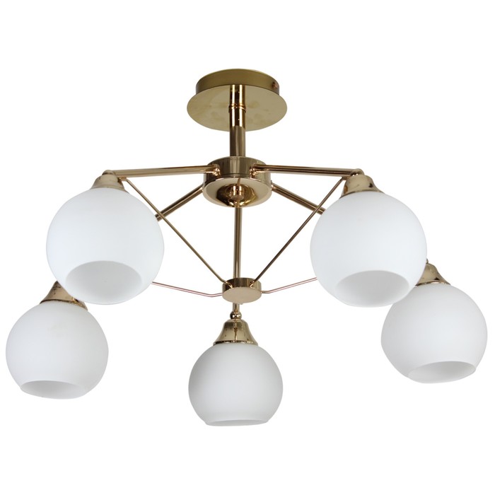 Люстра "Эстель" 5 ламп E27 60Вт золото