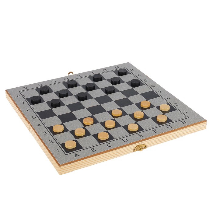 Набор 3 в 1: шахматы + шашки + нарды, пластиковые фигуры, 29х29 см