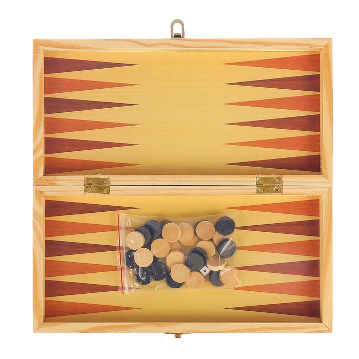 Набор 3 в 1: шахматы + шашки + нарды, пластиковые фигуры, 29х29 см