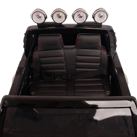 Электромобиль FORD RANGER, цвет чёрный, EVA колёса, кожаное сидение от Сима-ленд