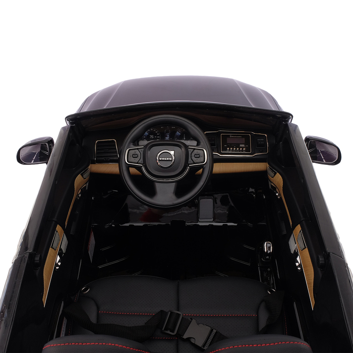 Электромобиль VOLVO XC90, EVA колёса, кожаное сидение, цвет чёрный глянец