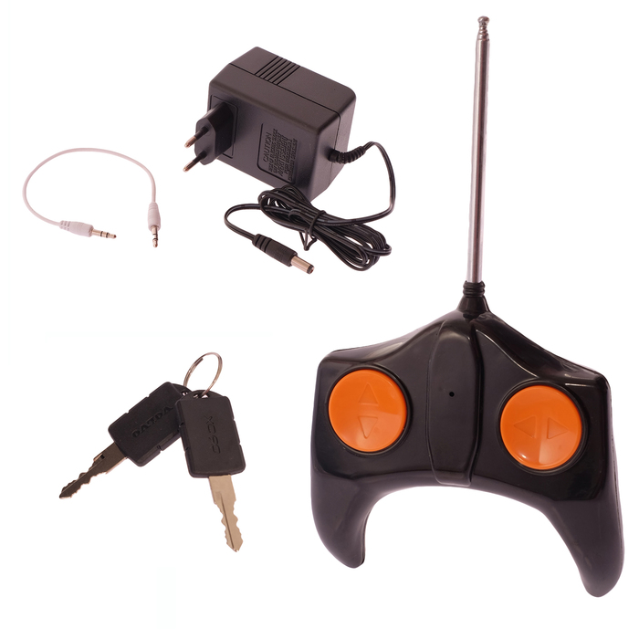 Электромобиль VOLVO XC90, EVA колёса, кожаное сидение, цвет чёрный глянец