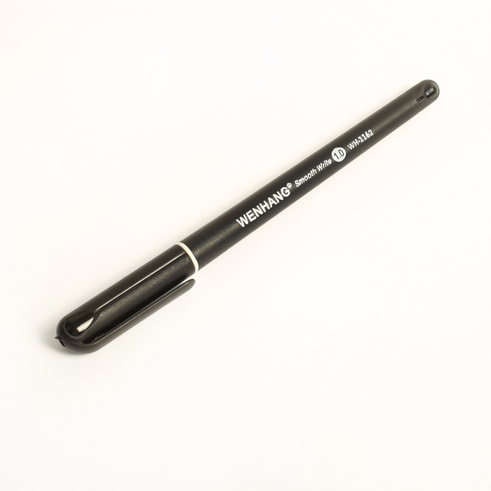 Ручка шариковая 1,0 мм стержень черный, корпус черный