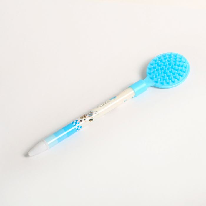 Ручка шариковая-прикол Расческа-зеркальце МИКС