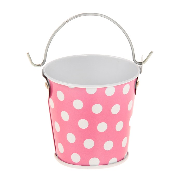 Ведерко малое "Горох", цвет розовый