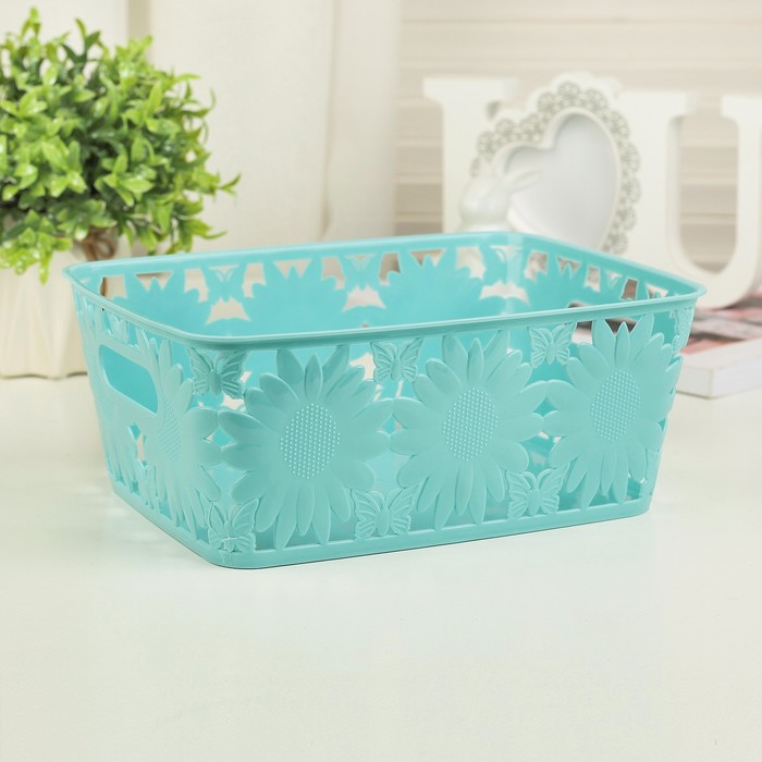 Корзина для хранения "Подсолнухи" цвет МИКС