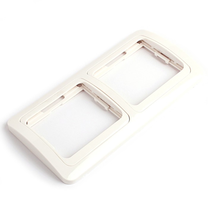 Рамка Smartbuy "Марс", двухместная, горизонтальная, белая