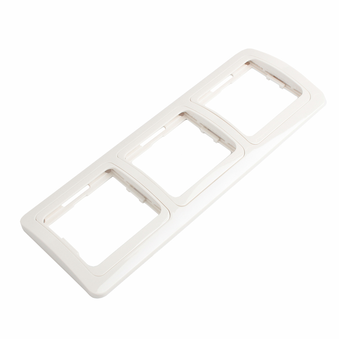 Рамка Smartbuy "Марс", трёхместная, горизонтальная, белая