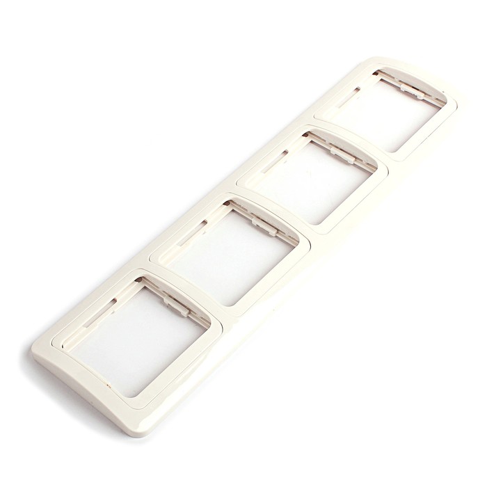 Рамка Smartbuy "Марс", четырёхместная, горизонтальная, белая