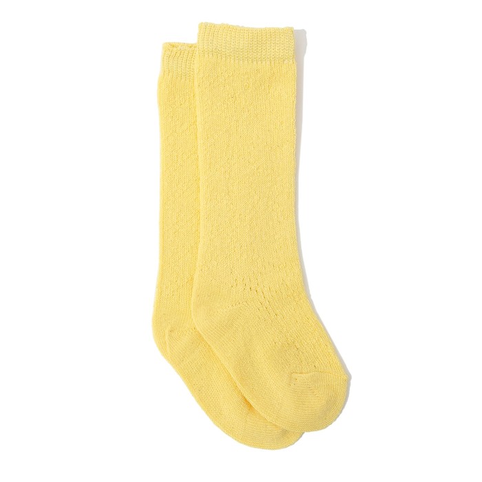 Гольфы детские, цвет жёлтый, размер 20-22