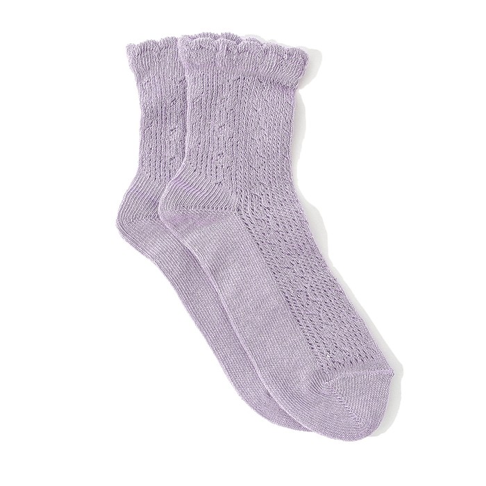 Носки детские, цвет сиреневый, размер 20-22