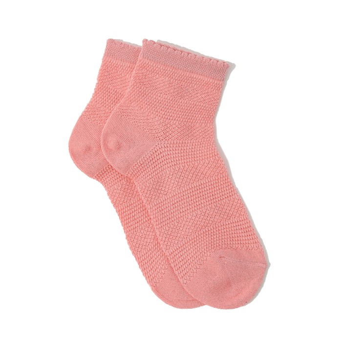 Носки детские, цвет светло-персиковый, размер 20-22