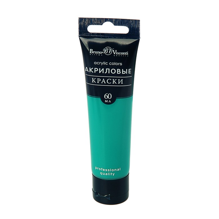 Краска акриловая художесвенная туба 60 мл Bruno Visconti морозостойкие Морская волна