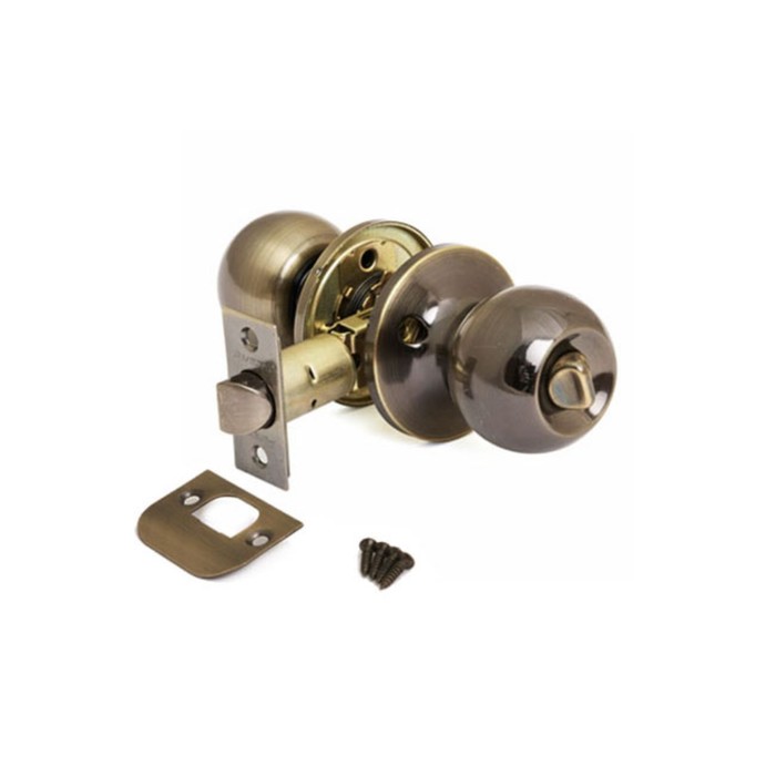 Ручка-защёлка AVERS 6072-03-AВ, с фиксатором, цвет бронза