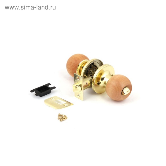 

Ручка-защёлка AVERS 6072-03-G/Beech, с фиксатором, цвет золото/светлое дерево