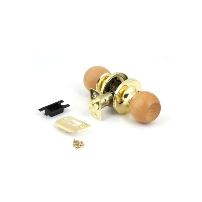 Ручка-защёлка AVERS 6072-05-G/Beech, пустая, цвет золото/светлое дерево