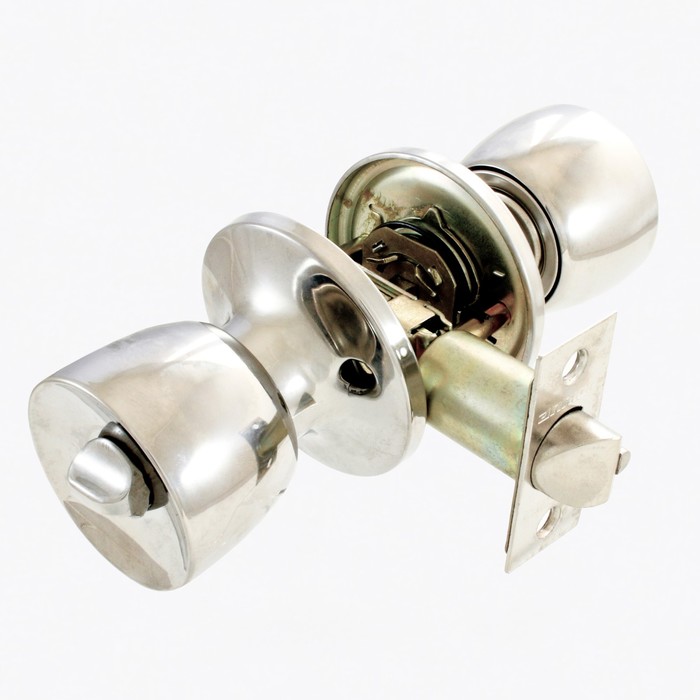 Ручка-защёлка АЛЛЮР 5562 CP, с ключом, с фиксатором, цвет хром