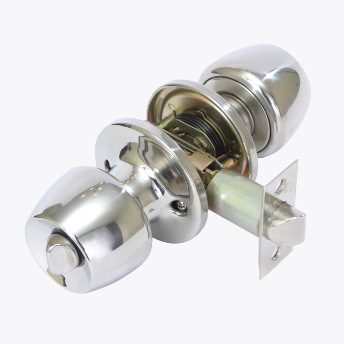 Ручка-защёлка АЛЛЮР 5564 BK CP, с фиксатором, цвет хром