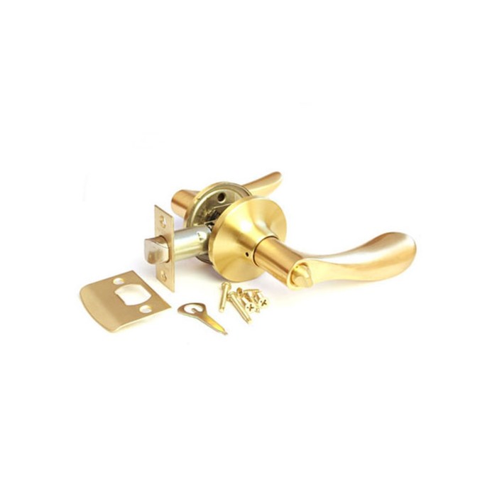 Ручка-защёлка APECS 0891-03-GМ, с фиксатором, цвет матовое золото