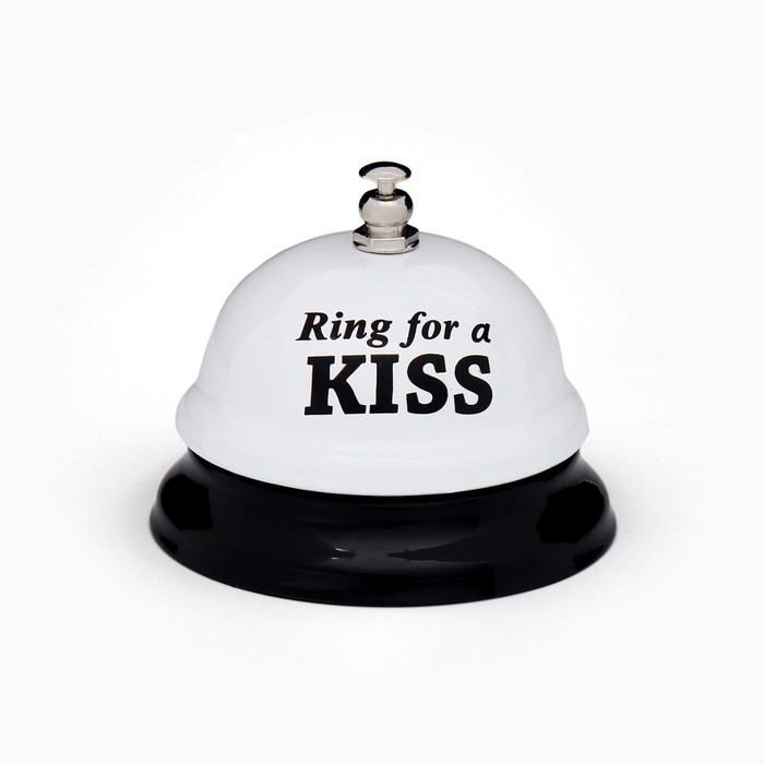 фото Звонок настольный "ring for a kiss", 7.5 х 7.5 х 6 см