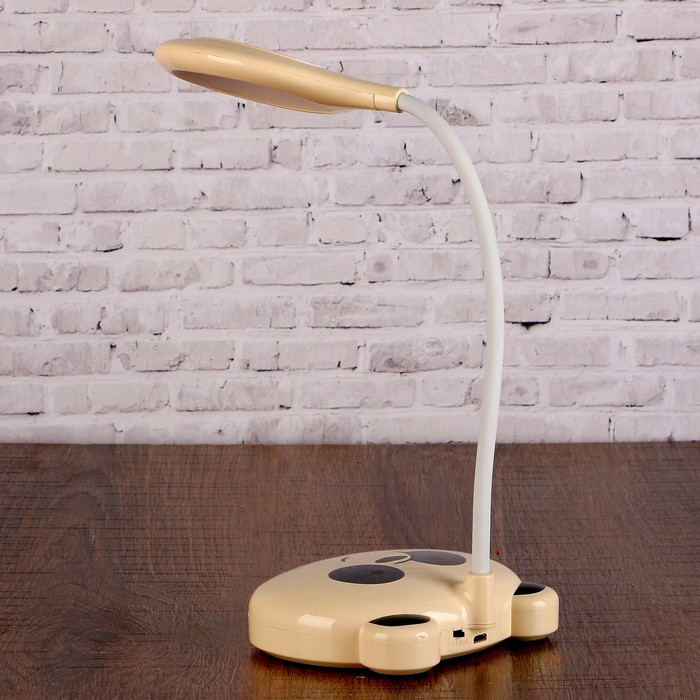 Лампа настольная сенсор 3 режима 2W LEDх18 USB "Мордочка" МИКС 36х12х10 см