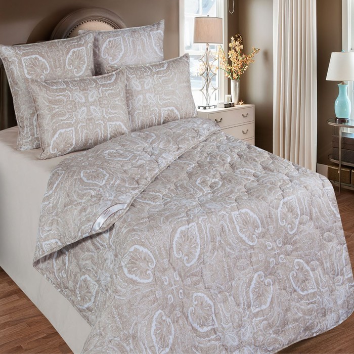 Одеяло обл. 220*205, ОВТ150-20, шерсть верблюда, ткань тик, п/э