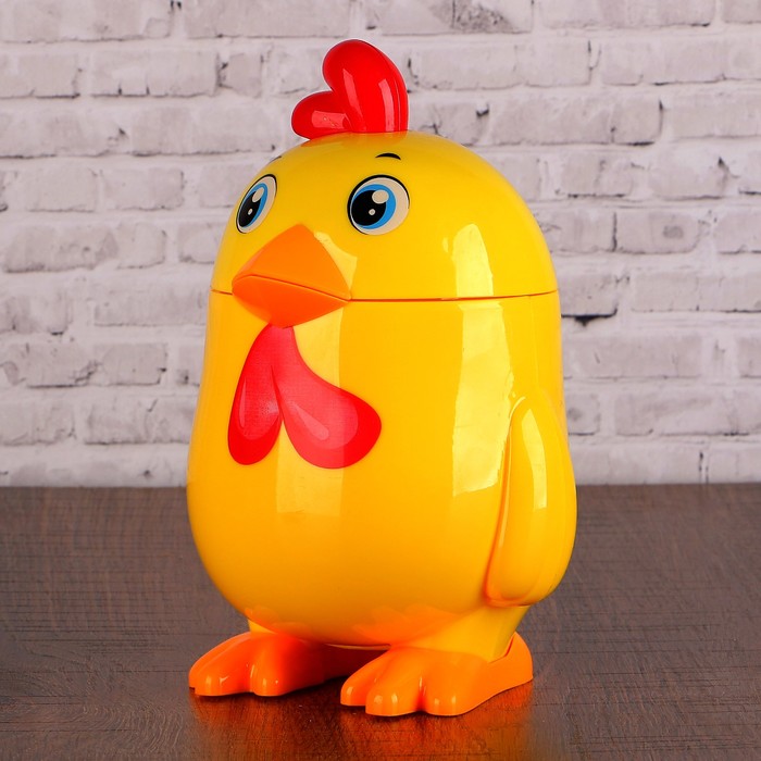 Лампа настольная 2 режима 2W LEDх16 USB "Цыплёнок" копилка 20х11х10,5 см