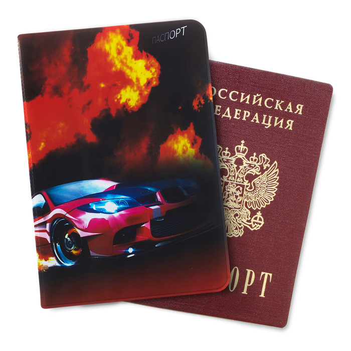 Обложка для паспорта "Тачка"