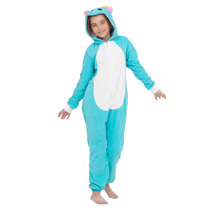 Комбинезон-кигуруми детский "Бирюзовый единорог", рост 104 см