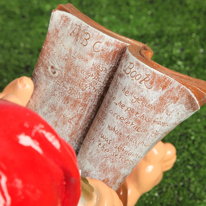 Садовая фигура "Гном с книгой", 38 см