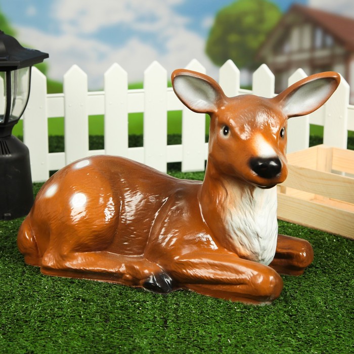Садовая фигура "Оленёнок лежащий"