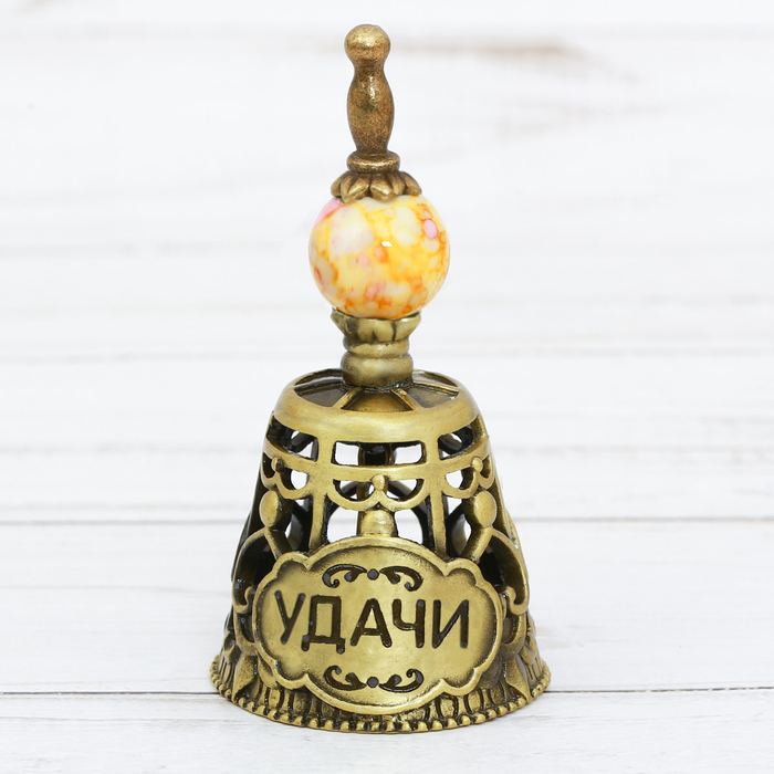 Колокольчик с акриловым элементом "Удачи"