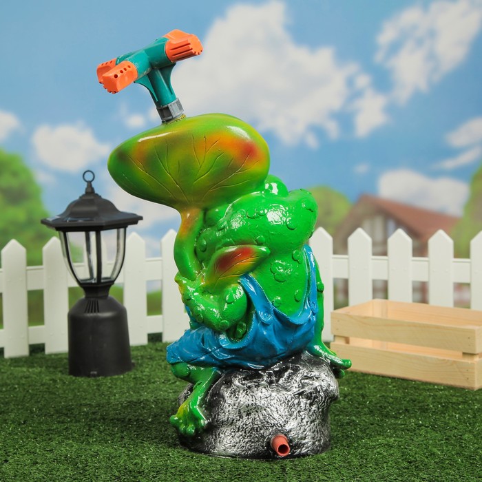 Садовая фигура-Поливалка «Лягушка - Привет»