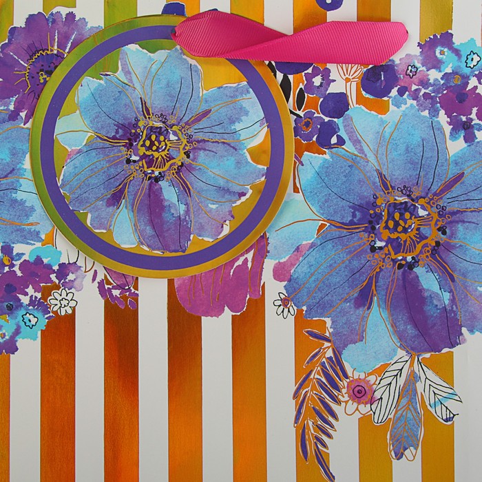 Пакет подарочный "Колорит" люкс, 32 х 26,4 х 12 см