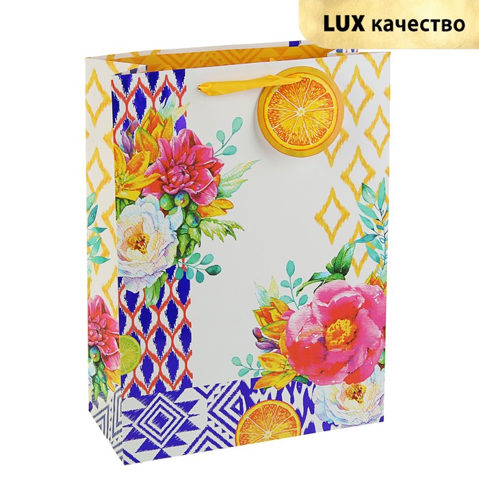 Пакет подарочный "Солнечный день" люкс, 32 х 26,4 х 12 см
