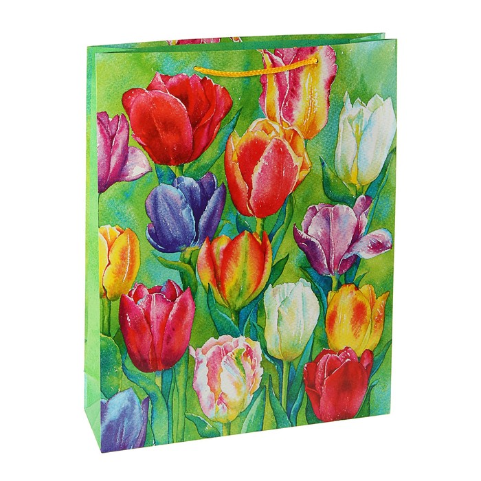 Пакет подарочный "Восьмое Марта", 36 х 26 х 11,5 см